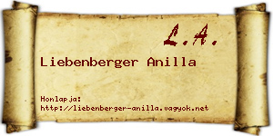 Liebenberger Anilla névjegykártya